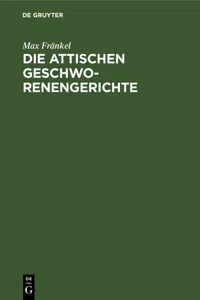 Die attischen Geschworenengerichte_cover