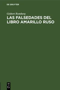 Las falsedades del Libro amarillo ruso_cover