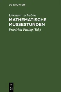 Mathematische Mußestunden_cover