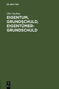 Eigentum, Grundschuld, Eigentümer-Grundschuld_cover