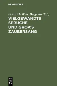 Vielgewandts Sprüche und Groa's Zaubersang_cover