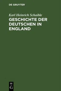 Geschichte der Deutschen in England_cover