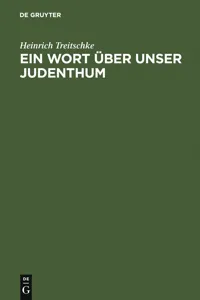 Ein Wort über unser Judenthum_cover