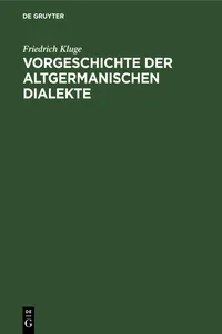 Vorgeschichte der altgermanischen Dialekte_cover