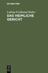 Das heimliche Gericht_cover