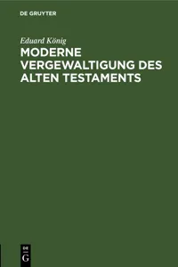 Moderne Vergewaltigung des Alten Testaments_cover