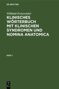 Klinisches Wörterbuch mit klinischen Syndromen und Nomina Anatomica_cover