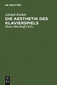 Die Aesthetik des Klavierspiels_cover