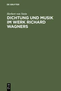 Dichtung und Musik im Werk Richard Wagners_cover