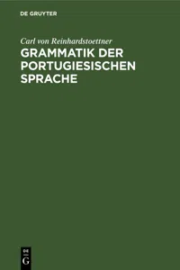 Grammatik der portugiesischen Sprache_cover