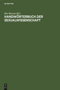 Handwörterbuch der Sexualwissenschaft_cover