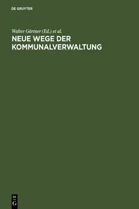 Neue Wege der Kommunalverwaltung_cover