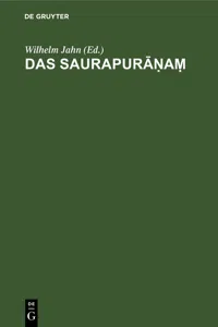 Das Saurapurāṇaṃ_cover