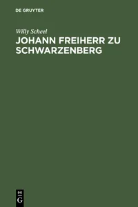 Johann Freiherr zu Schwarzenberg_cover