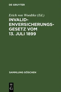 Invalidenversicherungsgesetz vom 13. Juli 1899_cover