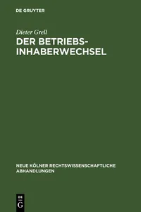 Der Betriebsinhaberwechsel_cover