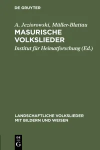 Masurische Volkslieder_cover