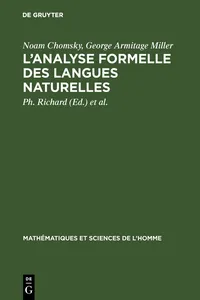 L'analyse formelle des langues naturelles_cover