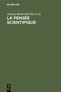 La pensée scientifique_cover