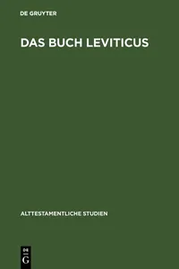 Das Buch Leviticus_cover