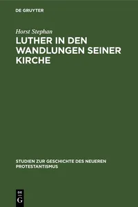 Luther in den Wandlungen seiner Kirche_cover