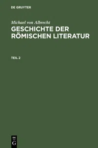 Michael von Albrecht: Geschichte der römischen Literatur. Teil 2_cover