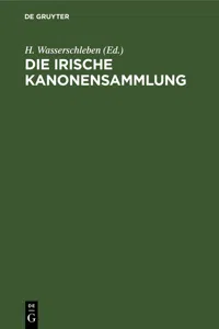 Die irische Kanonensammlung_cover