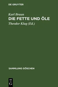 Die Fette und Öle_cover