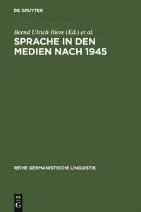 Sprache in den Medien nach 1945_cover