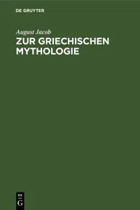 Zur griechischen Mythologie_cover