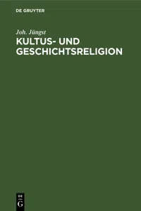 Kultus- und Geschichtsreligion_cover