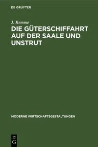 Die Güterschiffahrt auf der Saale und Unstrut_cover