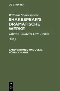 Romeo und Julie. König Johann_cover