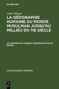 Géographie arabe et représentation du monde_cover