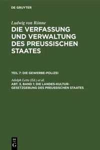 Die Landes-Kultur-Gesetzgebung des Preußischen Staates_cover