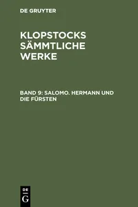 Salomo. Hermann und die Fürsten_cover