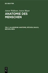 Allgemeine Anatomie, Rücken, Bauch, Becken, Bein_cover