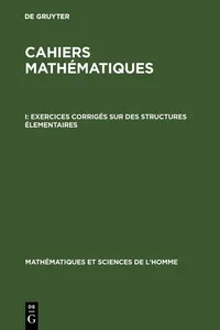 Exercices corrigés sur des structures élementaires_cover