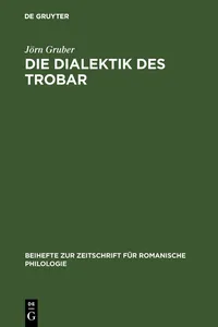 Die Dialektik des Trobar_cover