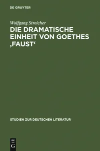 Die dramatische Einheit von Goethes 'Faust'_cover