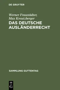 Das deutsche Ausländerrecht_cover