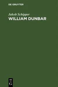 William Dunbar_cover