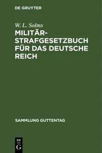 Militär-Strafgesetzbuch für das Deutsche Reich_cover