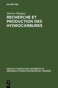 Recherche et production des hydrocarbures_cover