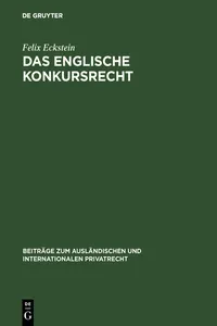 Das englische Konkursrecht_cover