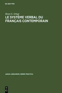 Le système verbal du français contemporain_cover