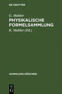 Physikalische Formelsammlung_cover