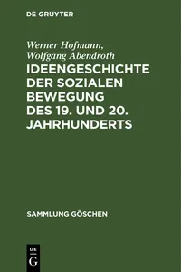 Ideengeschichte der sozialen Bewegung des 19. und 20. Jahrhunderts_cover