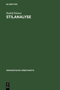 Stilanalyse_cover