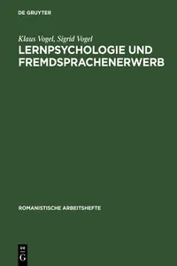 Lernpsychologie und Fremdsprachenerwerb_cover